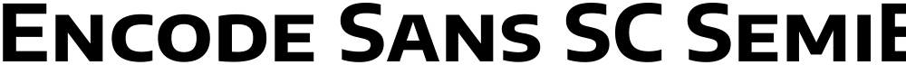 Encode Sans SC SemiExpanded