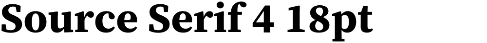 Source Serif 4 18pt