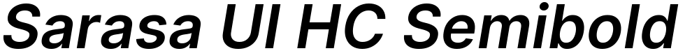 Sarasa UI HC Semibold