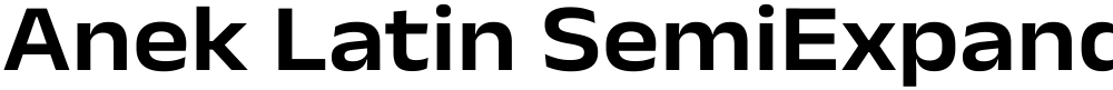 Anek Latin SemiExpanded SemiBold