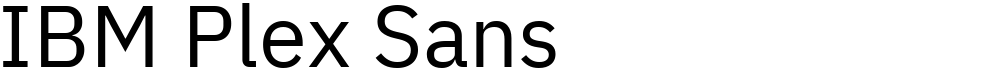 IBM Plex Sans