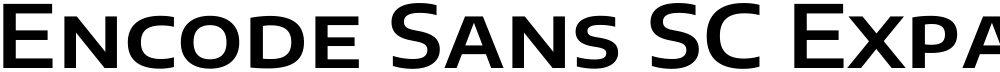 Encode Sans SC Expanded SemiBold