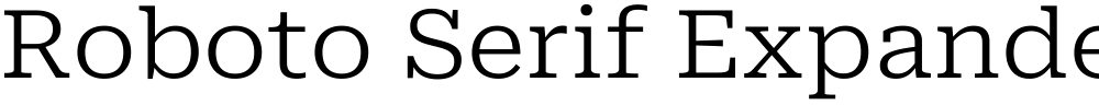 Roboto Serif Expanded Light