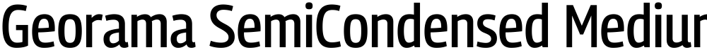 Georama SemiCondensed Medium