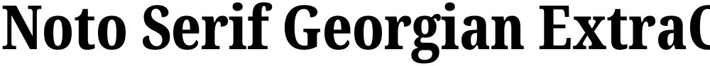Noto Serif Georgian ExtraCondensed ExtraBold