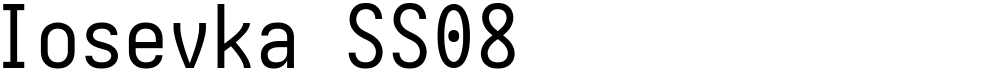 Iosevka SS08