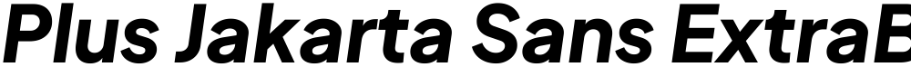 Plus Jakarta Sans ExtraBold