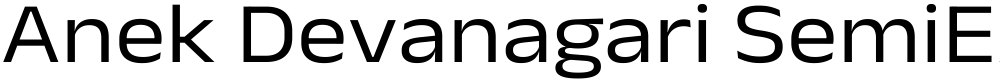 Anek Devanagari SemiExpanded