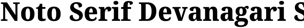 Noto Serif Devanagari SemiCondensed ExtraBold
