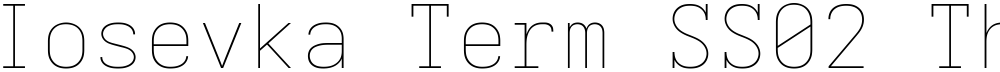 Iosevka Term SS02 ThEx