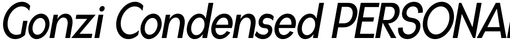 Gonzi Condensed PERSONAL USE
