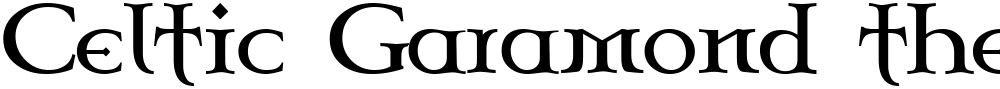 Celtic Garamond the 2nd