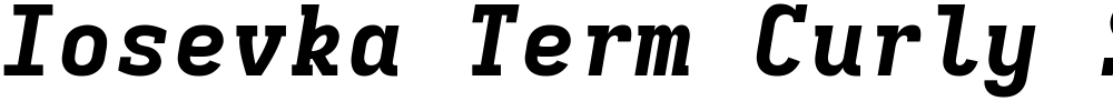 Iosevka Term Curly Slab XBdEx