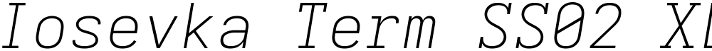Iosevka Term SS02 XLtEx