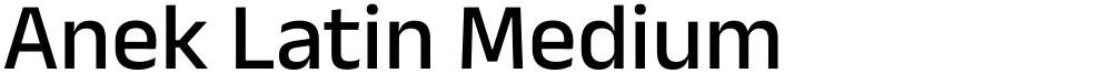 Anek Latin Medium