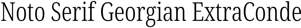 Noto Serif Georgian ExtraCondensed Light