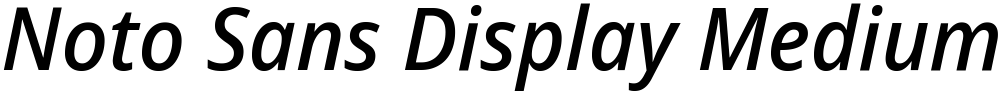 Noto Sans Display Medium