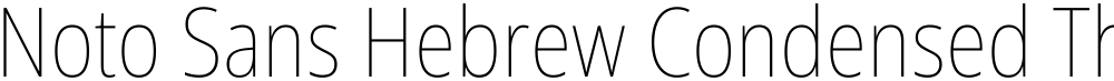 Noto Sans Hebrew Condensed Thin