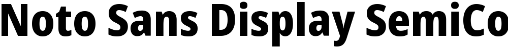 Noto Sans Display SemiCondensed ExtraBold