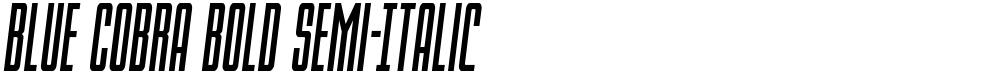 Blue Cobra Bold Semi-Italic