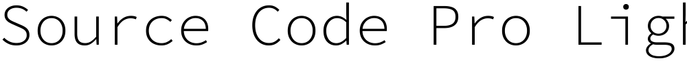 Source Code Pro Light