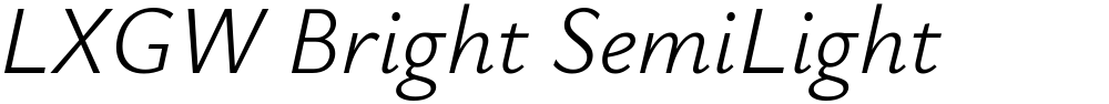 LXGW Bright SemiLight