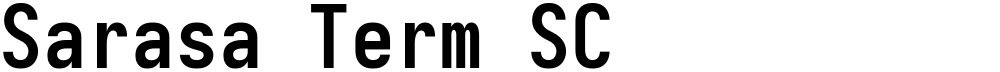 Sarasa Term SC