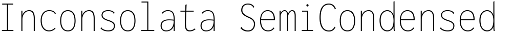 Inconsolata SemiCondensed ExtraLight