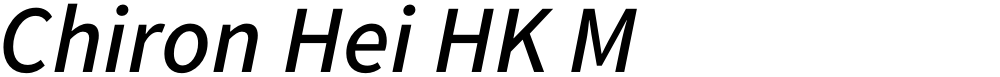 Chiron Hei HK M