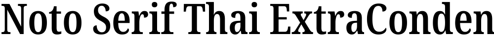 Noto Serif Thai ExtraCondensed SemiBold