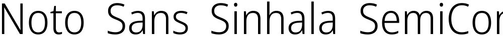 Noto Sans Sinhala SemiCondensed Light