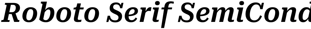 Roboto Serif SemiCondensed SemiBold
