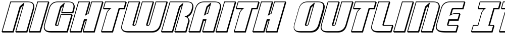 Nightwraith Outline Italic