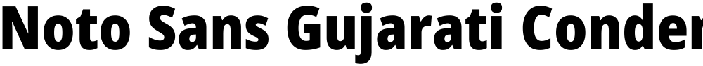 Noto Sans Gujarati Condensed Black