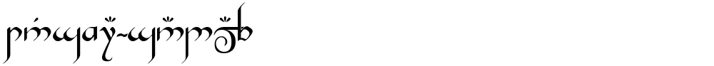 Tengwar-Gandalf