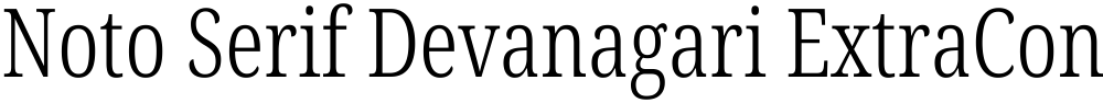 Noto Serif Devanagari ExtraCondensed Light