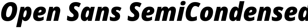Open Sans SemiCondensed ExtraBold