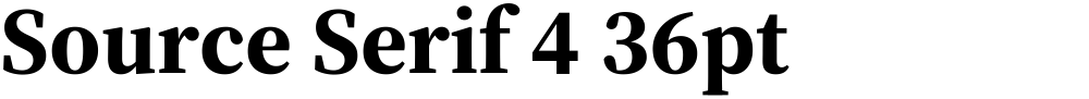 Source Serif 4 36pt