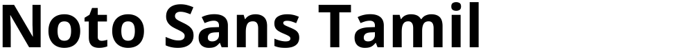 Noto Sans Tamil