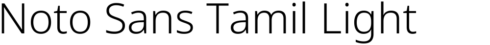 Noto Sans Tamil Light