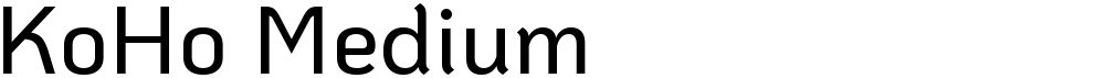 KoHo Medium