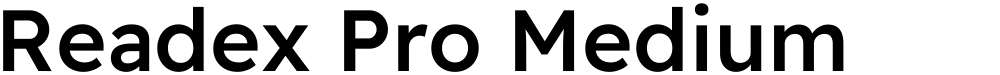 Readex Pro Medium