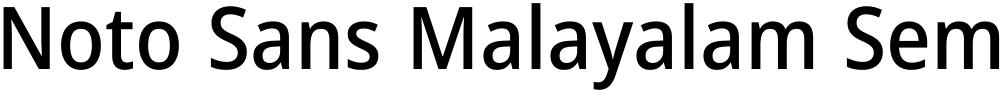 Noto Sans Malayalam SemiCondensed Medium