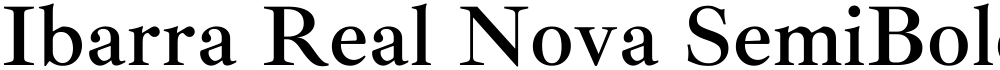 Ibarra Real Nova SemiBold