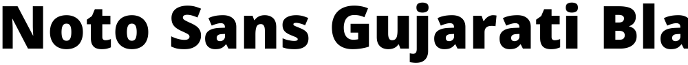 Noto Sans Gujarati Black