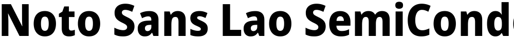 Noto Sans Lao SemiCondensed ExtraBold