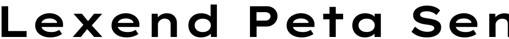 Lexend Peta SemiBold