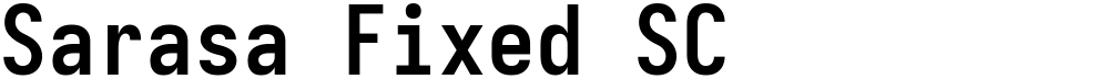 Sarasa Fixed SC