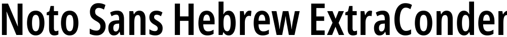 Noto Sans Hebrew ExtraCondensed SemiBold
