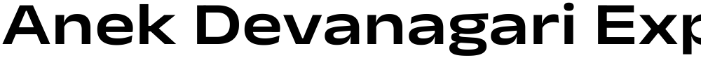 Anek Devanagari Expanded SemiBold